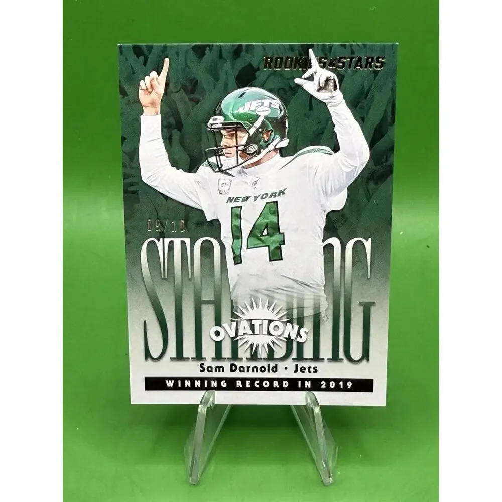 Sam Darnold 2020 Panini Rookies & Stars Standing‎ Ovation #9/10 Gold - Scratch